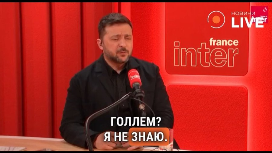 Интересное интервью Зеленского французскому радио.